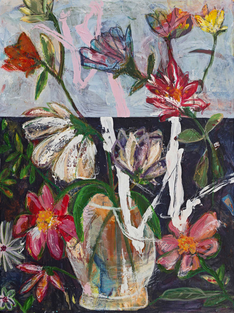 Up into the sky - blomsterinspireret kunstplakat i museumskvalitet