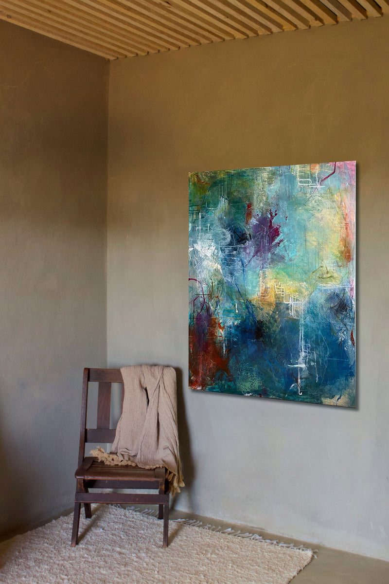 Sweet dreams, 120x100 cm - landskabsinspireret originalt maleri