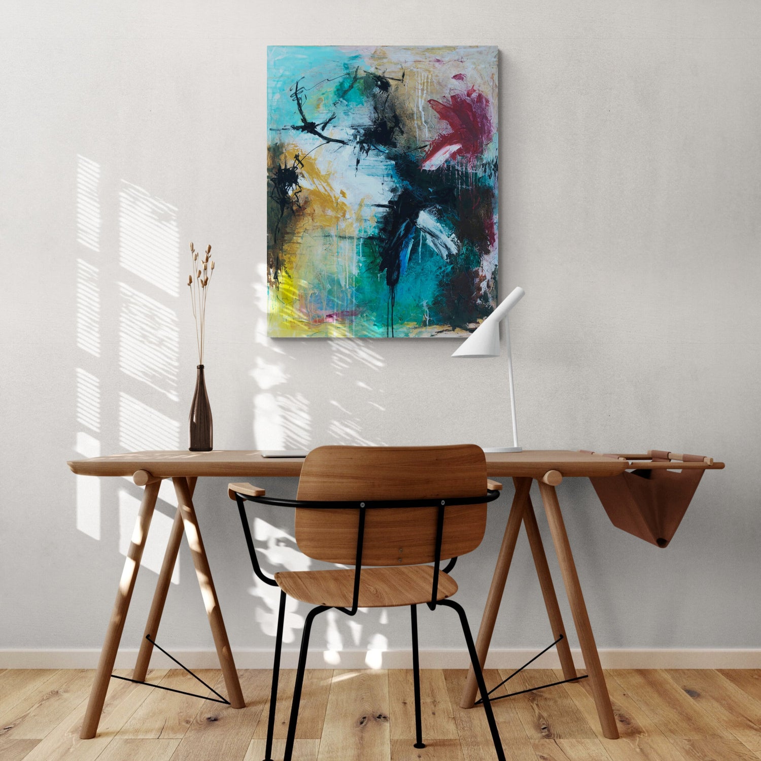 Abstract no 3, 100x80 cm - abstrakt originalt maleri