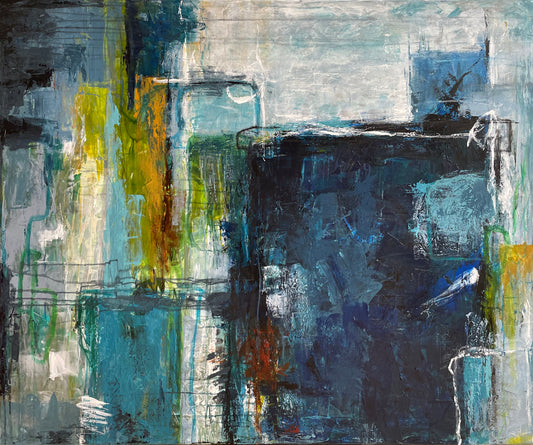 Peace of mind, 100x120 cm - abstrakt originalt maleri