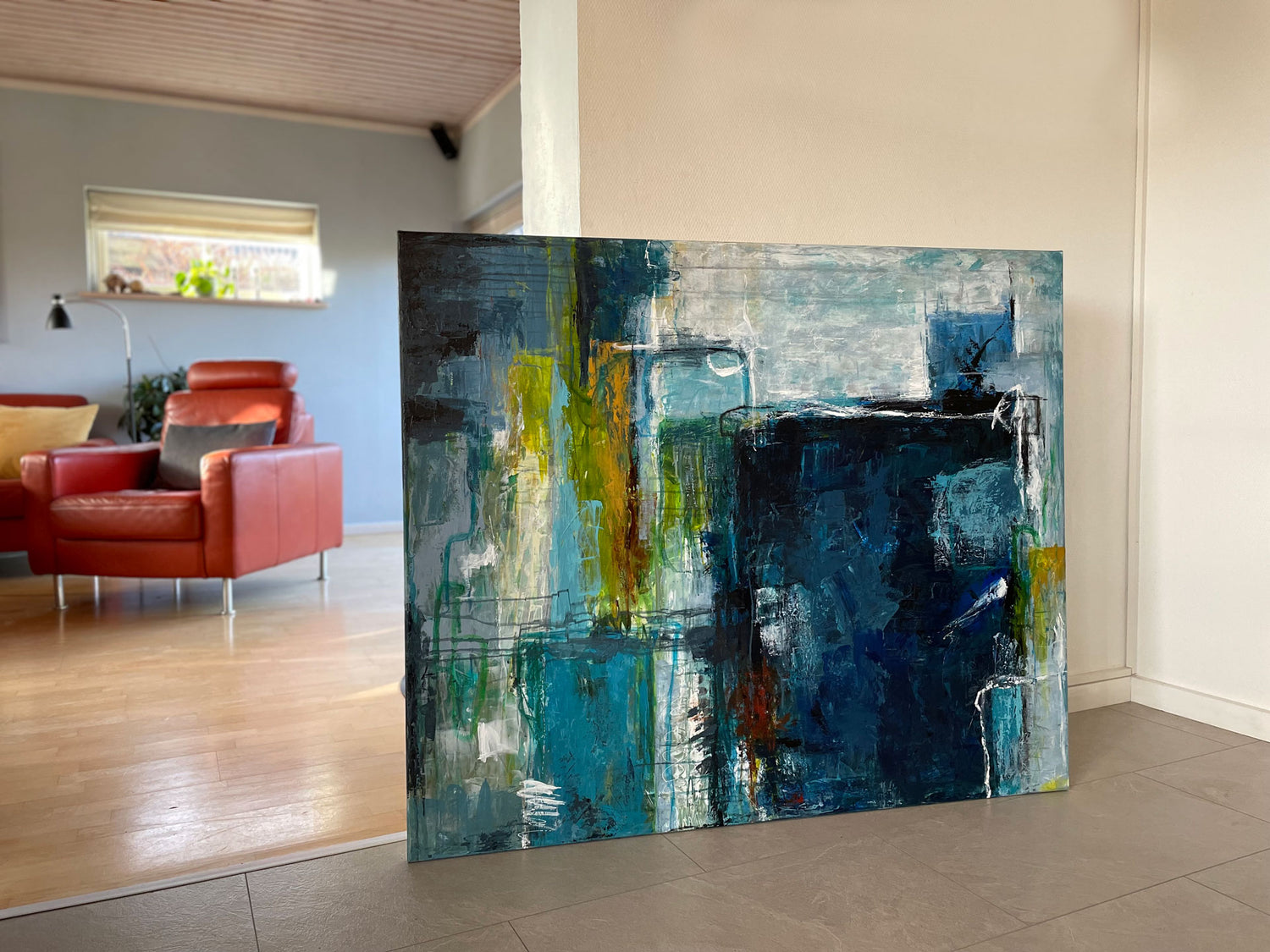 Peace of mind, 100x120 cm - abstrakt originalt maleri