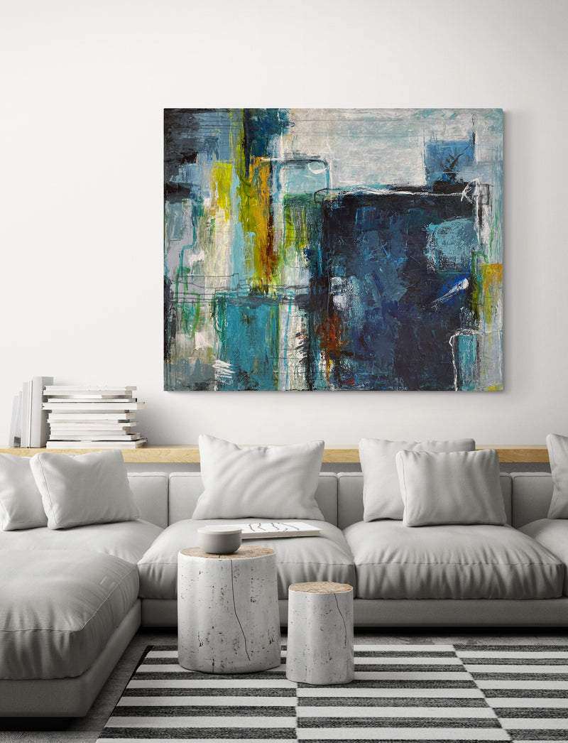 Peace of mind, 100x120 cm - abstrakt originalt maleri
