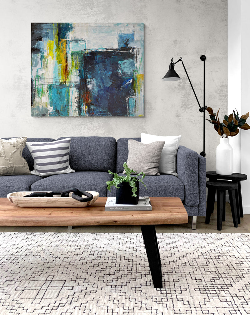 Peace of mind, 100x120 cm - abstrakt originalt maleri
