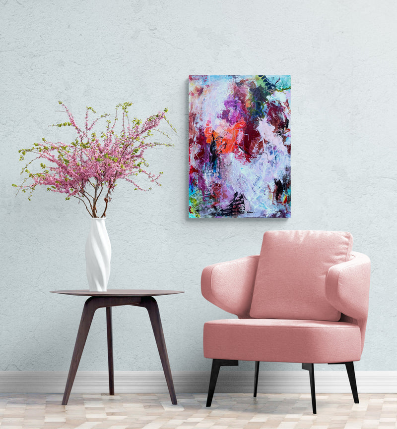 Sweet love, 70x50 cm - abstrakt originalt maleri