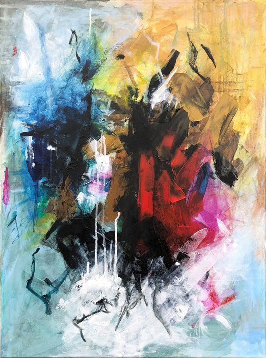 Abstract no 2, 80x60 cm - abstrakt originalt maleri