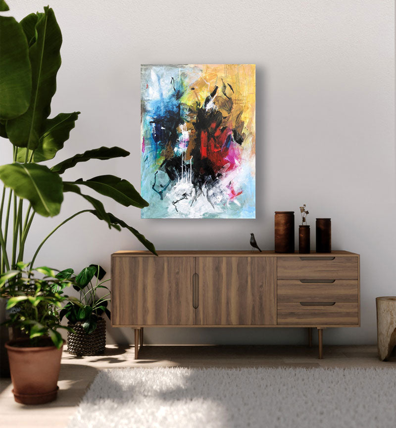 Abstract no 2, 80x60 cm - abstrakt originalt maleri