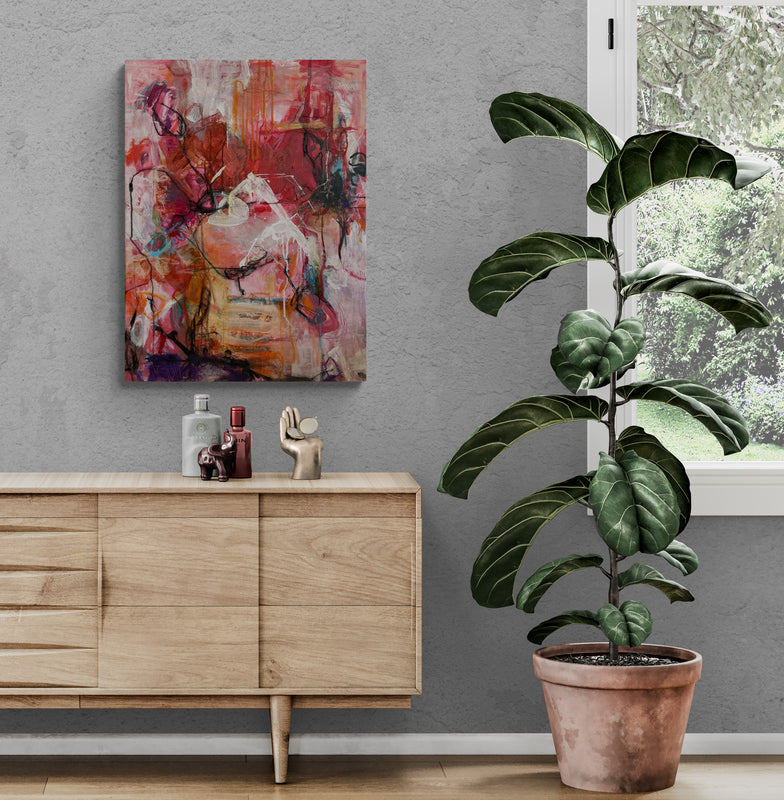 Open your heart, 80x60 cm - originalt maleri