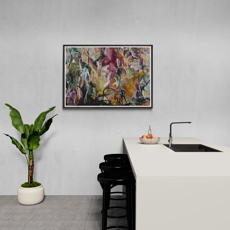 Lose control - abstrakt kunstplakat i museumskvalitet