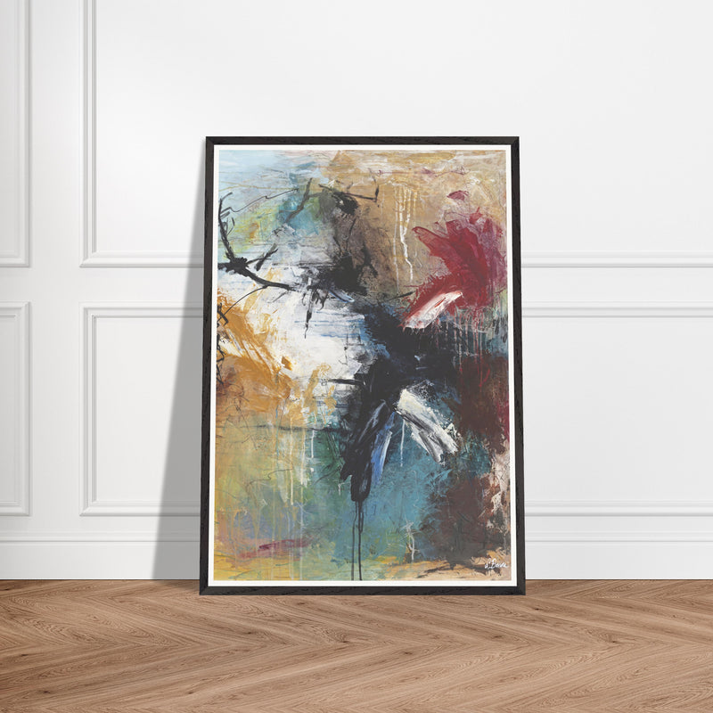 Abstract no3 - abstrakt kunstplakat i museumskvalitet