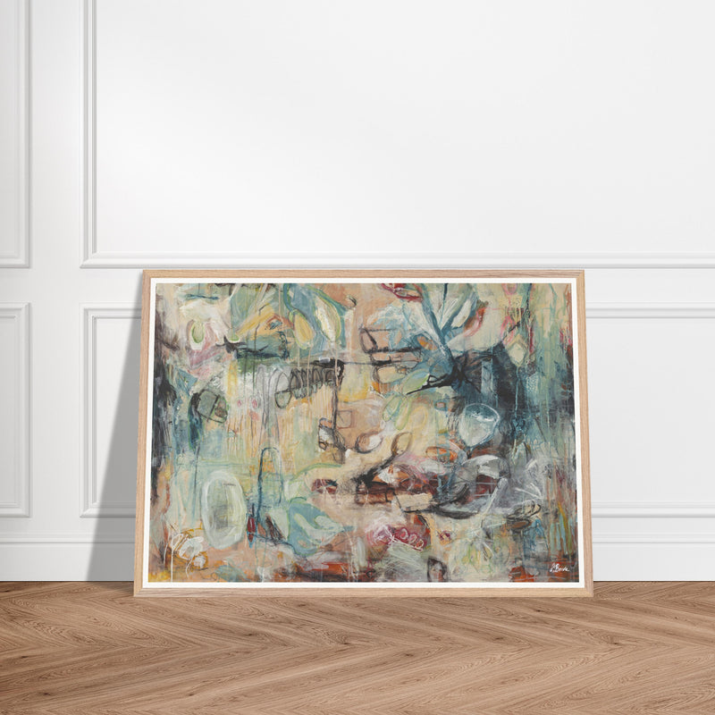 A touch of life - abstrakt kunstplakat i museumskvalitet