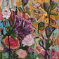 Garden party - blomsterinspireret  lærredstryk i topkvalitet