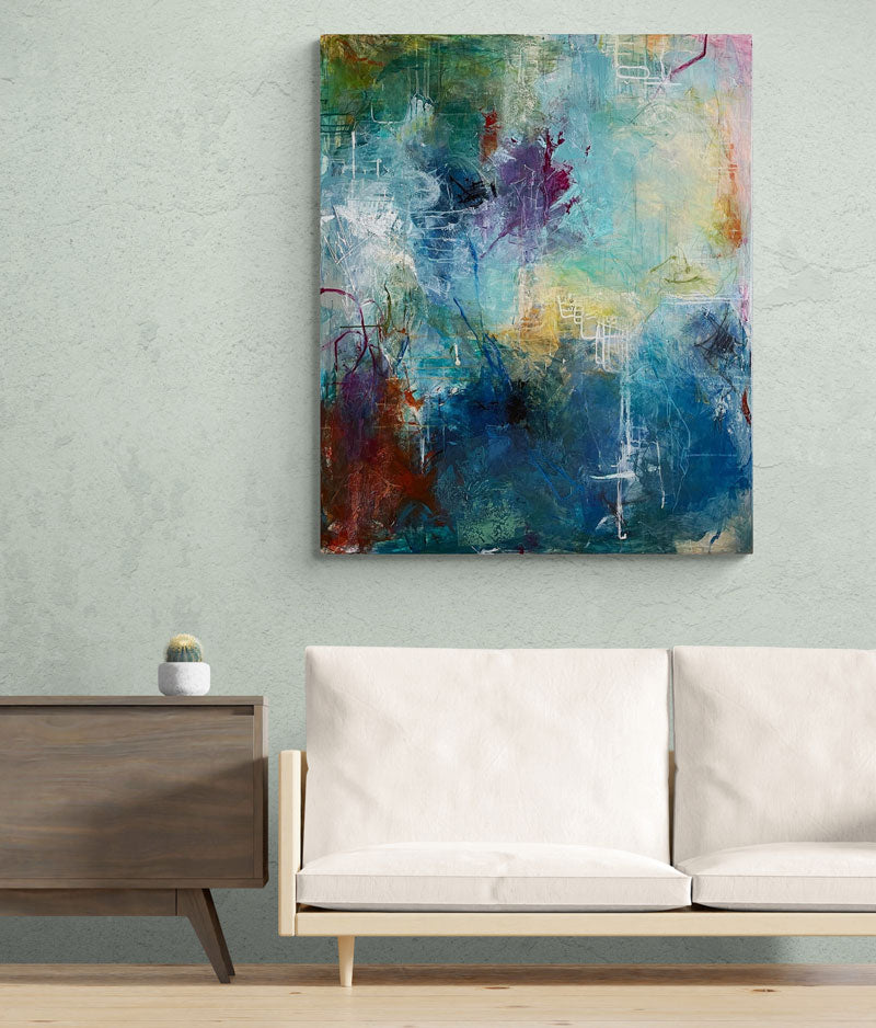 Sweet dreams, 120x100 cm - landskabsinspireret originalt maleri