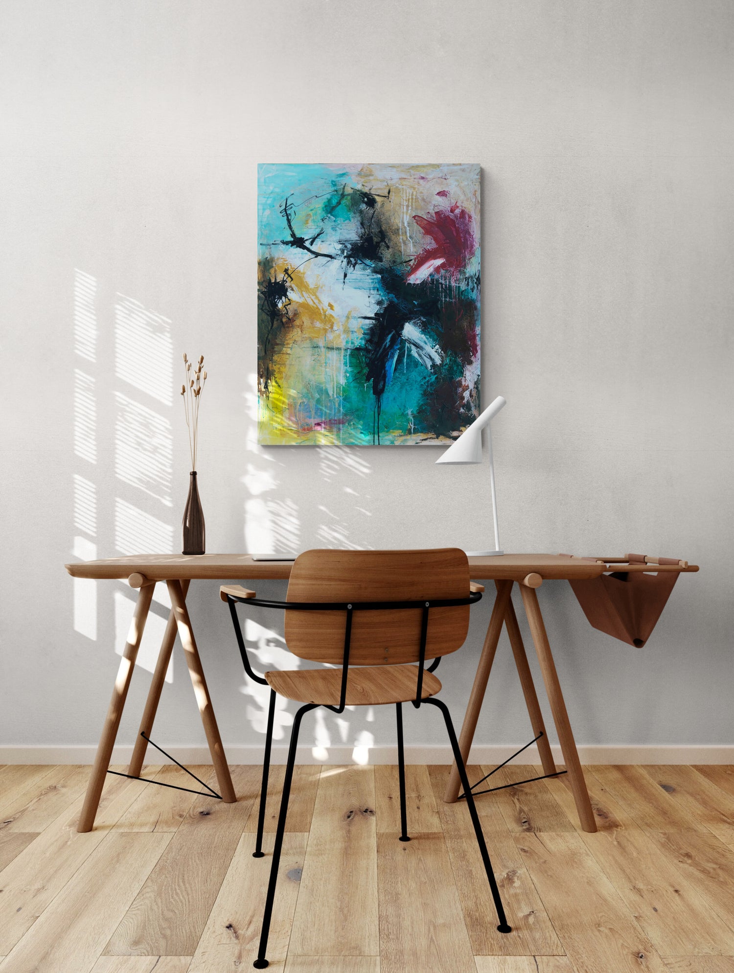 Abstract no 3, 100x80 cm - abstrakt originalt maleri