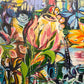 Flower power, 100x160 cm - blomsterinspireret originalt maleri
