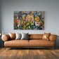 Flower power, 100x160 cm - blomsterinspireret originalt maleri