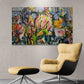 Flower power, 100x160 cm - blomsterinspireret originalt maleri