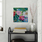 Garden of secrets 2, 50x50 cm - blomsterinspireret originalt maleri