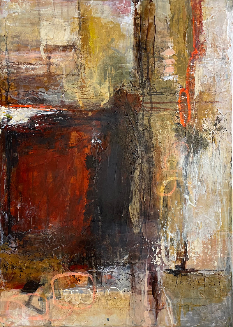From now on, 70x50 cm - abstrakt originalt maleri