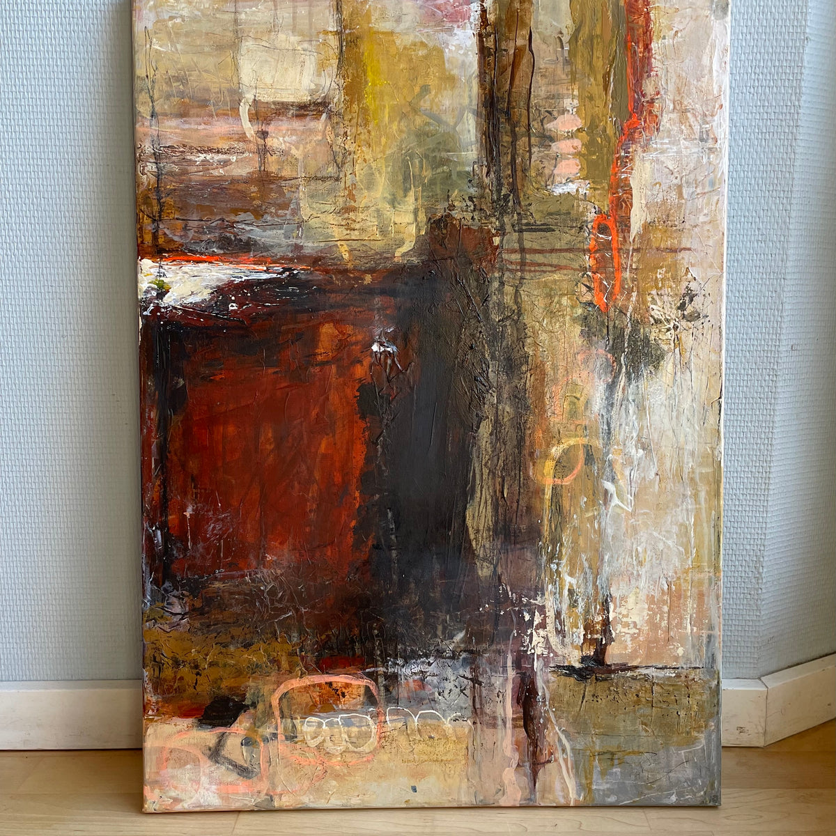 From now on, 70x50 cm - abstrakt originalt maleri
