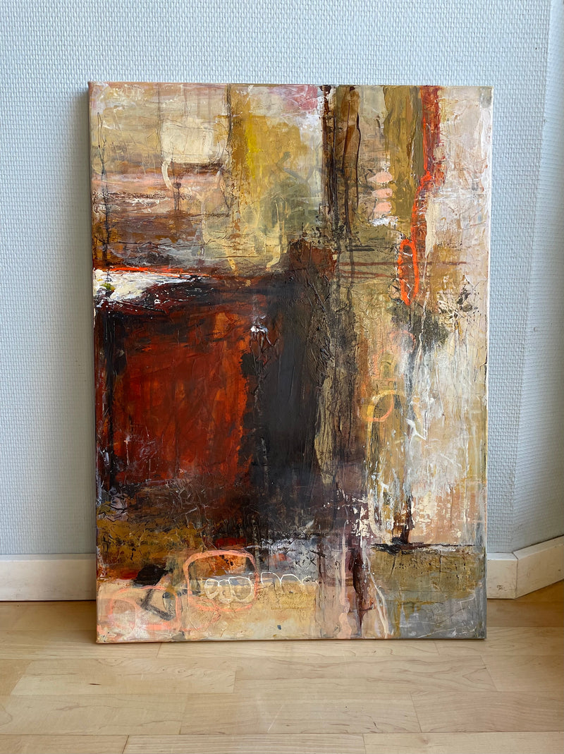 From now on, 70x50 cm - abstrakt originalt maleri