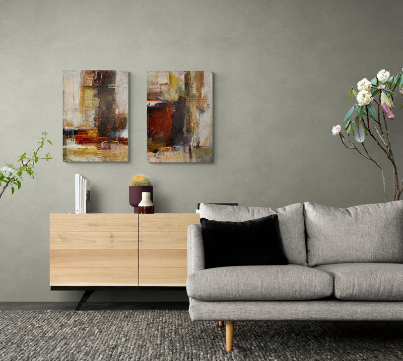 From now on, 70x50 cm - abstrakt originalt maleri