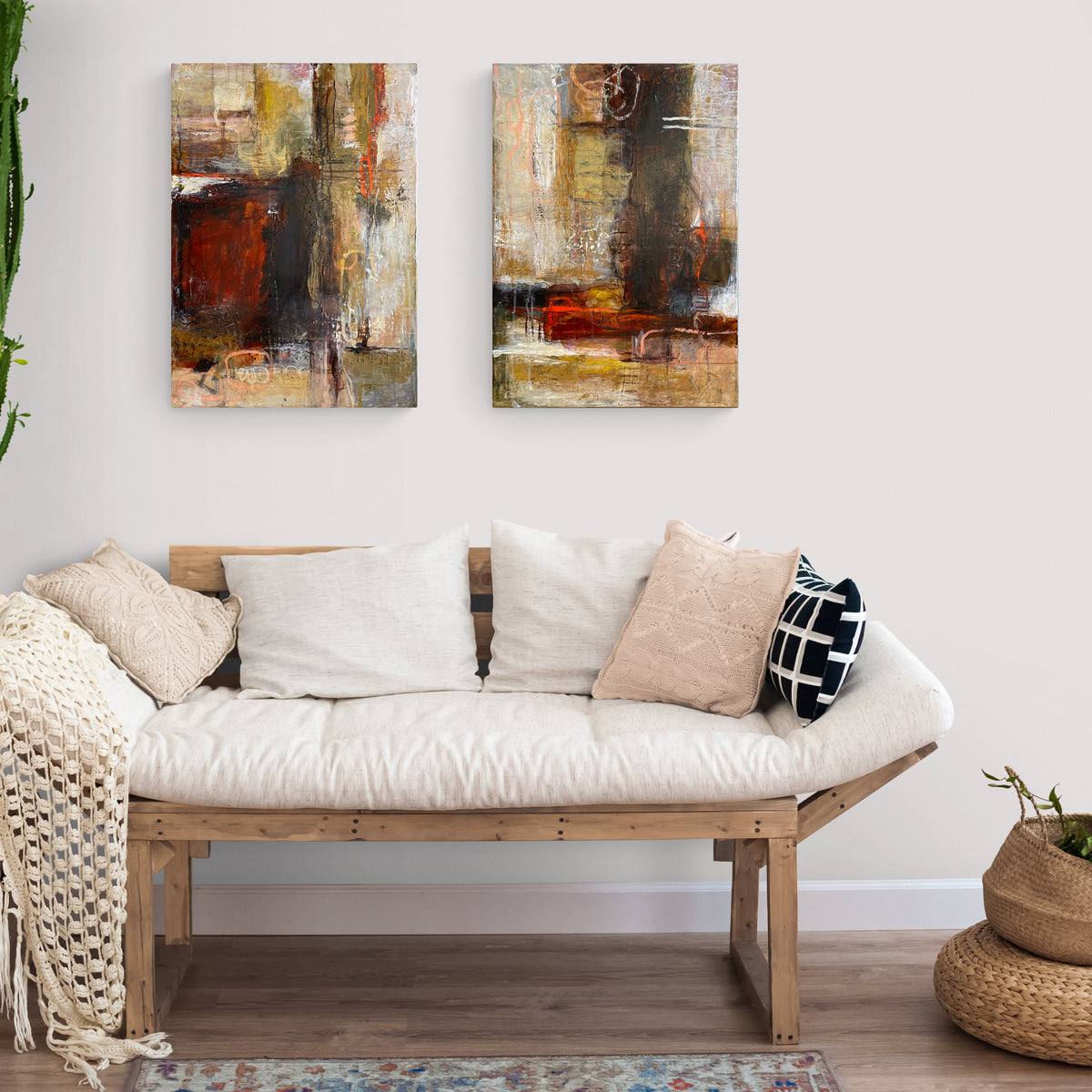 From now on, 70x50 cm - abstrakt originalt maleri