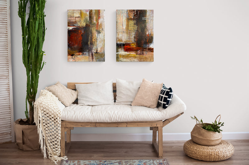 From now on, 70x50 cm - abstrakt originalt maleri