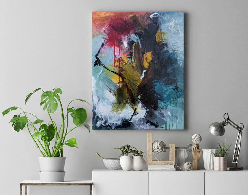 Abstract no 1, 80x60 cm - abstrakt originalt maleri