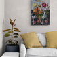 Longing for the sun, 70x50 cm - blomsterinspireret originalt maleri