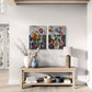 Longing for the sun, 70x50 cm - blomsterinspireret originalt maleri