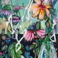 Flowers in a vase, 80x60 cm - blomsterinspireret originalt maleri