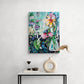 Flowers in a vase, 80x60 cm - blomsterinspireret originalt maleri