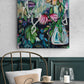 Flowers in a vase, 80x60 cm - blomsterinspireret originalt maleri