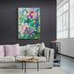 Blooming with grace, 100x70 cm - blomsterinspireret originalt maleri