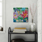 Garden of secrets 1, 50x50 cm - blomsterinspireret originalt maleri